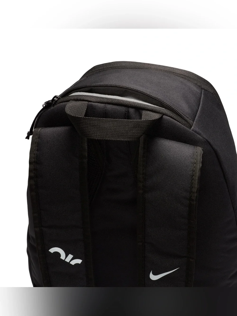 Nike Air Max Backpack 21L Large Book Bag bungee cord front zip black gray NWT